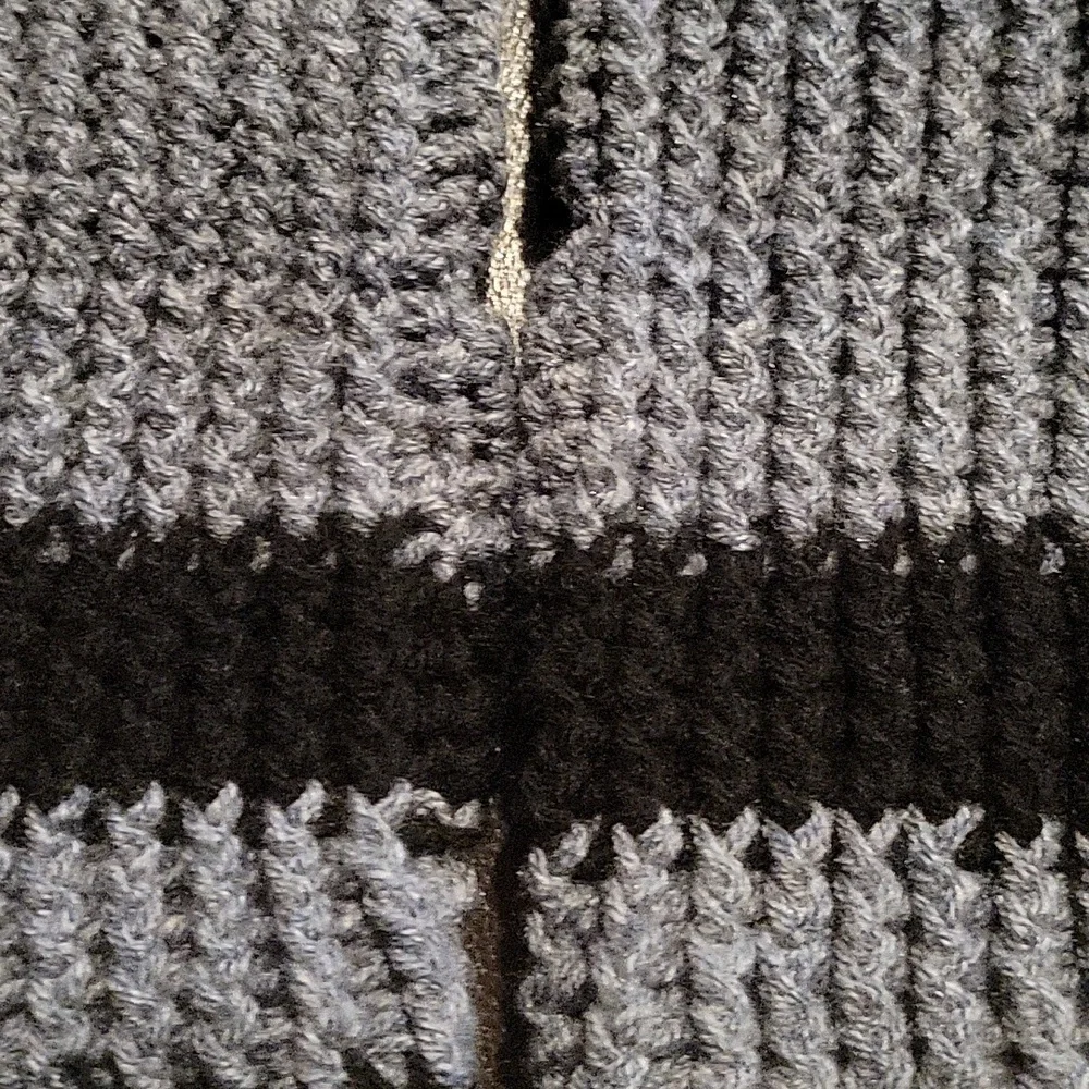 HAND CRAFTED Yoga socks HANDMADE Crochet Gray Black Stripe Super Soft
